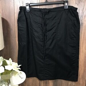 Polo by Ralph Lauren black linen skirt